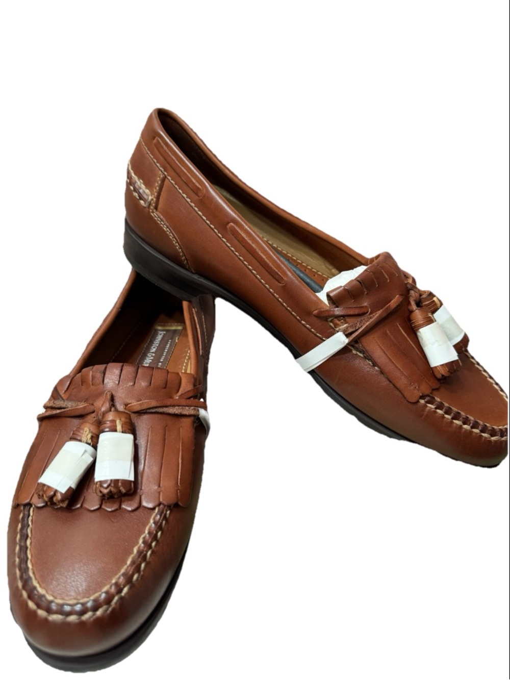 Men’s Johnston & Murphy Kiltie Tassel Signature Series Saddle Loafer Sz 12N NIB